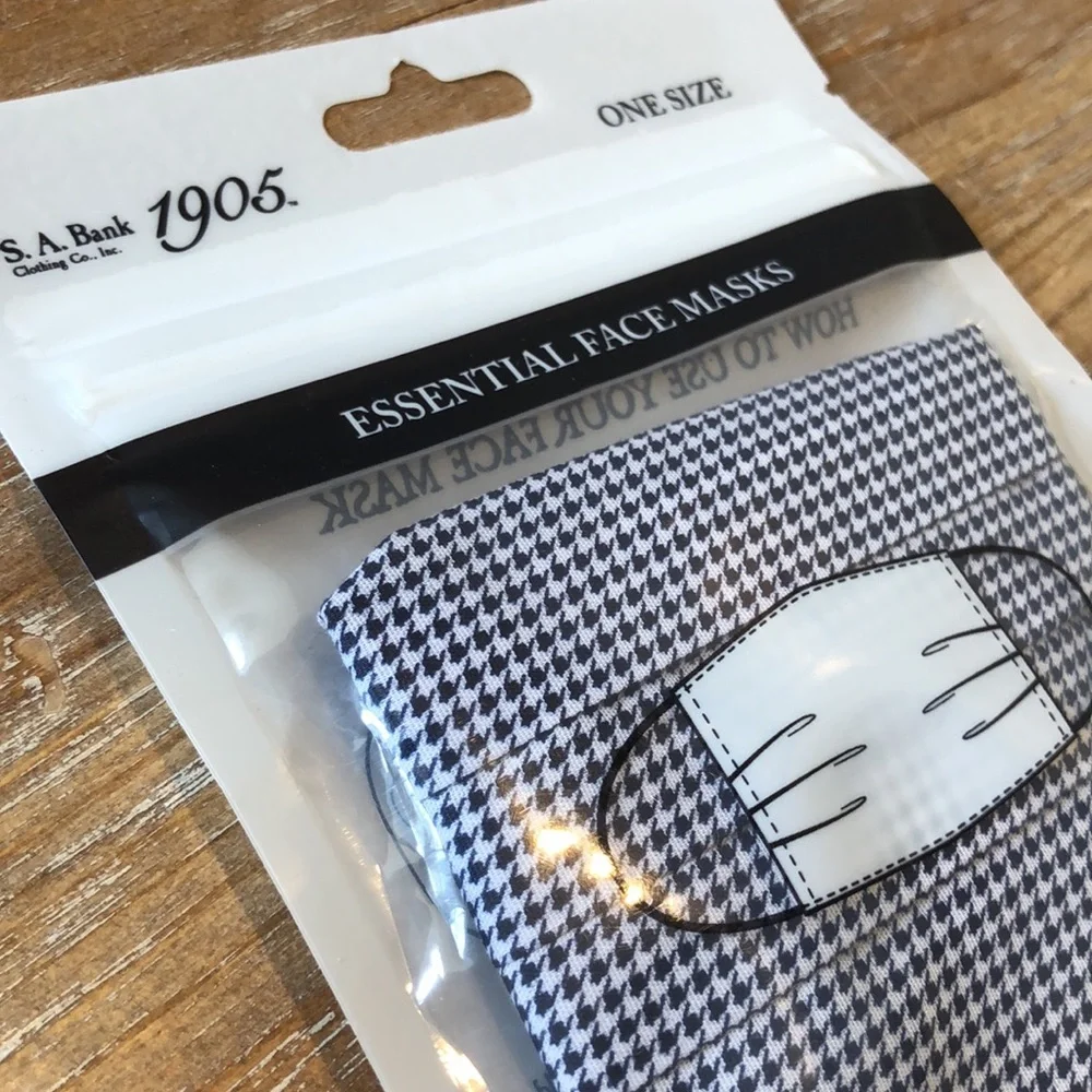 Jos A Bank Face Mask. NEW. Cotton. Reusable